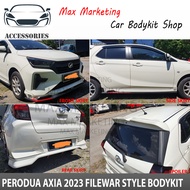 PERODUA AXIA 2023 FILEWAR STYLE BODYKIT FRONT SKIRT SIDE SKIRT REAR SKIRT  SPOILER NEW AXIA BUMPER S