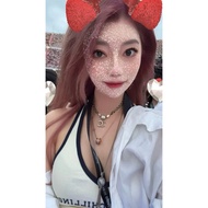 ZP 8200Chanel2024 Diamond Double C Rhinestone Necklace