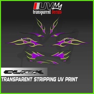 ❁ TRANSPARENT CLICK 125 V2 FIRE DECAL