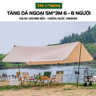 Camping and picnic tents, size 5mx3m, suitable for 5-7 people