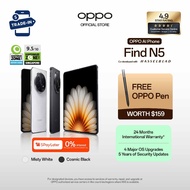 OPPO Find N5 28GB (16+12GB) + 512GB / 8.9mm / 8.12” + 6.62” Display / 5600mAh 80W + 50W AIRVOOC / SD