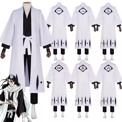 Anime Aizen Sousuke Cosplay Costume Bleach Cosplay Kuchiki Byakuya Captain Hitsugaya Toushir Captain