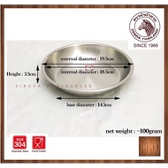 Zebra SUS 304 S/Steel Deep Tray 7.5 inch / 9 inch /10 inch 斑马盘,碟子 deep plate