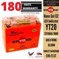 YT20 YT20-4 BX18A Koyoko Gel G2 Battey Batteri Bateri 100% Original KOYOKO GOLD WING GL1800 HARLEY D