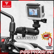 MOTOWOLF Motorcycle Dash Cam Holder Camera GoPro Mount Pemegang Kamera Motosikal Basikal Bicycle MDL3519