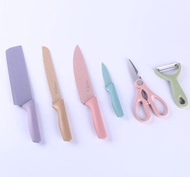 Na - Kitchen Knife Set 6In1 - Pisau Set 6In1 - Knife Set Stainless