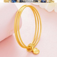 Thin circle Sansei III bracelet 916 916gold bracelet in stock