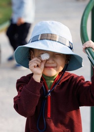 廣富號 帆布包 禮品 PP紗透氣遮陽 防曬帽 小孩小頭圍