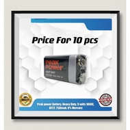 9V Battery Peak power Block 1604G 6F22 6LR61 Extra Heavy Duty Battery 10 PCS