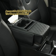 Car Armrest Pad In Leather Bottle Console Box 4 Cover 1 Tissue Storage BR265 Premium Tissue Box