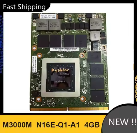 Original Quadro M3000m 4GB GDDR5 N16E-Q1-A1 Video Graphics Card for HP ZBook 17 G3 827226-001 for De