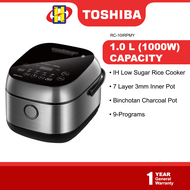 Toshiba Rice Cooker (1.0L/1.8L) Multi-Function Menu Programs IH Digital Low Sugar Rice Cooker RC-10IRPMY / RC-18ISPMY