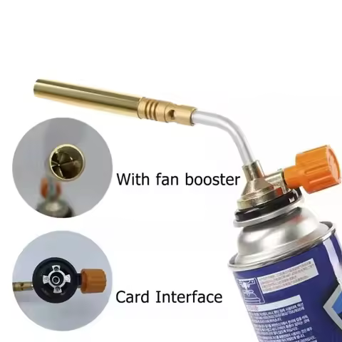 Outdoor Camping BBQ Portable Welding Heat Gun Equipment Butane Burner Welding Gas Flame Gun Brazing 
