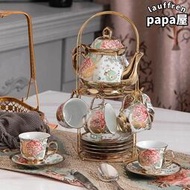 20件套歐式茶具陶瓷咖啡杯花茶英式下午茶具套組復古結婚禮品水杯