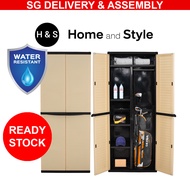 [SG] Weather-Resistant Golf Bag Cabinet | Organize Golf Accessories | Outdoor Balcony Utility Storage | ASSEMBLY AVAILAB