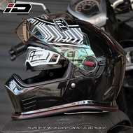 หมวกกันน็อคเต็มใบ ID รุ่น IMMORTAL แว่น2ชั้น Neo Classic แถมฟรีแก็ปหน้า รองรับการติดตั้งบลูทูธ นวมถอ