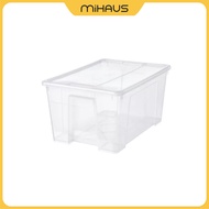 BEST SELLING SWITZERLAND SML Box with lid, transparent, 57x39x28 cm/45 l