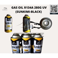SUNKIMI UV OIL + R134 GAS 280g Sunkimi R134a Car Compressor Oil Treatment With R134 Gas Durable Additive UV