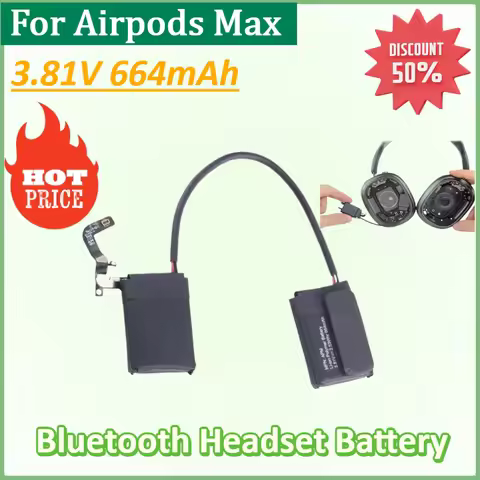 Rechargeable Battery for Airpods Max 3.81V 664mAh Battery Replacement Repair Spare Parts Head-mounte