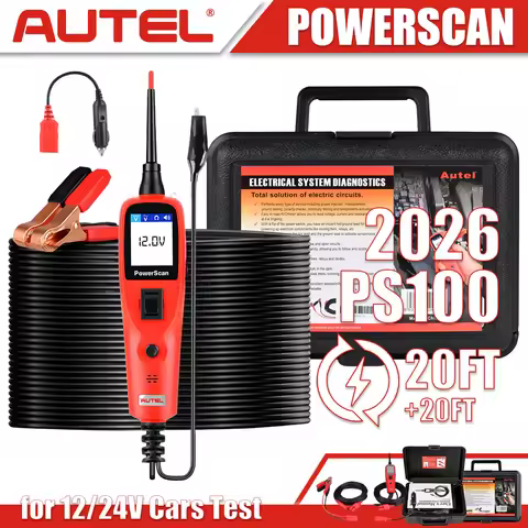 2026 Autel PS100 Automotive Circuit Tester Power Scan Probe Test Kit Electrical System AC DC Voltage