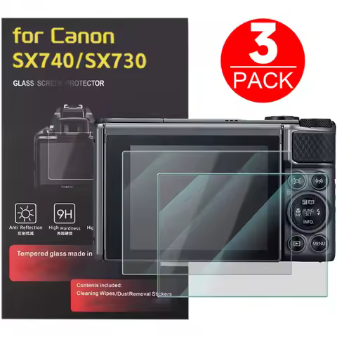 HD Clear Tempered Glass Screen Protector for Canon Powershot SX730/SX740 HS sx730 sx740 Camera LCD S
