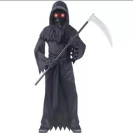 baju jubah hitam malaikat maut | the grim reaper cape costume cosplay