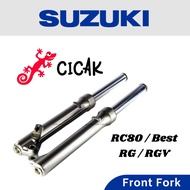 SUZUKI Front Fork RC80 BEST RG RGV Fok Depan RED CICAK MERAH MALAYSIA RC 80 RR Sport 110 RC110