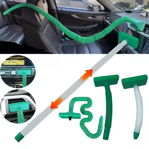 Air Vent Cooler Car Air Conditioning Vent Cooler Conditioner Ventilation Fan Adjustable Length Auto 