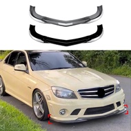 Front Bumper Lip Spoiler Splitters Body Kit Aprons Cover Guard Trim For Mercedes Benz C Class W204 C