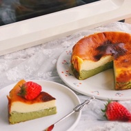 [AUGUST BAKING STUDIO] Uji Matcha Basque Burnt Cheesecake 6 Inch