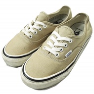 來自 Anaheim Factory 系列的二手 Vans Style 44 Authentic DX 米色帆布運動鞋，尺寸為 US 5(23.5cm)。