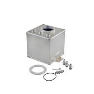 WLR RACING - 2L SILVER & BLACK BILLET ถังน้ํามันเชื้อเพลิงอลูมิเนียม / AN6 SURGE TANK 3PC AN6 FITTIN