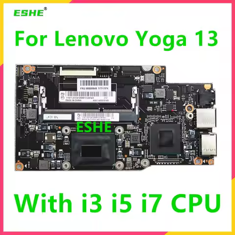 For Lenovo Yoga 13 Laptop Motherboard With i3 i5 i7 CPU DDR3L 90002038 90000649 90002035 90000646 90