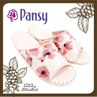 Pansy - 日本知名品牌簡約家居室內手工女裝花花拖鞋 (粉紅色)(平行進口)