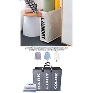 LAUNDRY CLOTHES BASKET WITH WHEELS, 3-TIER BAG, & FOLDABLE LAUNDRY