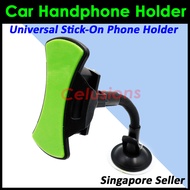 【SG Stock】✔️Universal Car Handphone Phone Holder✔️ Grip Go Stick-On Washable Pad Windshield Glass Mounting Accessories