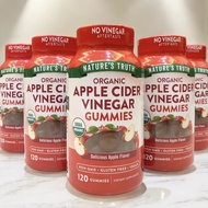 Exp.09/2026 Organic Natures Truth Apple Cider Vinegar 500 mg 120 Gummies
