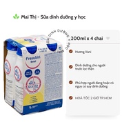 Fresubin Renal Drink Vanilla milk for people with kidney failure before dialysis (200 ml x 4 bottles