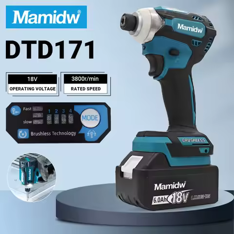 For Makita Original DTD171 Brushless Impact Driver Rechargeable Screwdriver Drills Cordless Power To