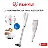 IRIS Ohyama, SLDC8 Lightest 1.2kg Wireless Stick Vacuum Cleaner with Revolutionary Dust Detect Sensor, White