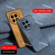 For OnePlus 13 2025 Leather Texture Phone Case Sheepskin Leather Casing For OnePlus 13 OnePlus13 One