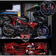 Tem lửa Exciter 150 ver 2 đen phối đủ màu - AN Stickers