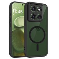 For Motorola Moto Edge 60 5G, Edge 60s 5G, Edge 60 Fusion 5G, frosted transparent black phone case, 