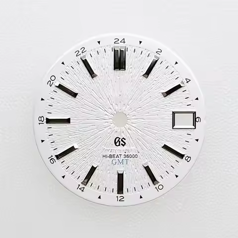 28.5mm NH34 dial/NH35 GMT mechanical watch accessories GS logo S logo radial pattern dial for Seiko 