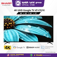 Sharp 55” 65“ 75” Inch 4K UHD 4TC55FJ1X 4TC65FJ1X 4TC75FJ1X LED TV WAH LEE STORE