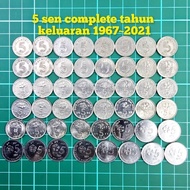 (B19) syiling 5sen lama duit lama duit syiling lama duit kertas lama barang antik barang lama barang