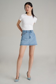 Mc jeans กางเกงกระโปรง ผู้หญิง เอวกลาง MSRZ001