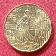 koin Prancis 20 Euro Cent (2nd map) 2007-2021
