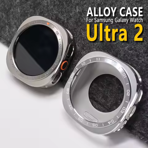Aluminium Alloy Watch Case for Samsung Galaxy Watch Ultra 2 47mm Luxury Protective Cover for Galaxy 