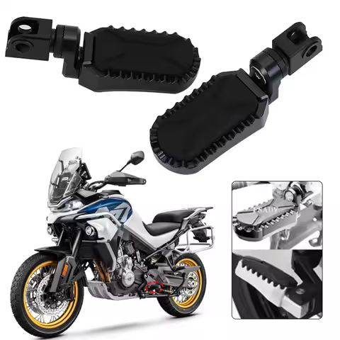 Front&Rear Motorcycle Adjustable Rotatable Footrest Passenger Foot Pegs Rests For CFMOTO 800MT MT800